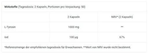 BioTech Tyrosine 100 Kapseln - Bild 2