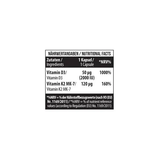 MST - Vitamin D3 + K2 + MK-7 120 Kapseln - Bild 2