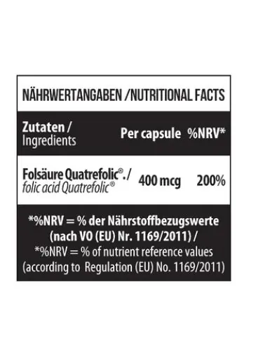 MST - Folate 400 Quatrefolic 90 Kapseln - Bild 1