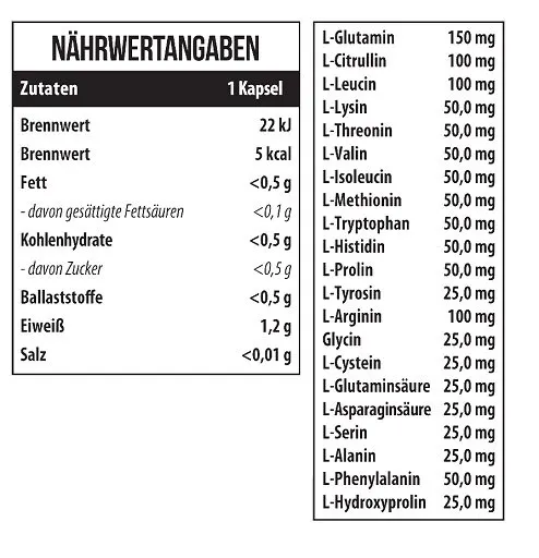MST - 21 Amino Acids 60 Kapseln - Bild 2