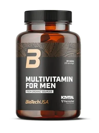 BioTech Multivitamin For Men from organic sources 60 Tabletten - Bild 1