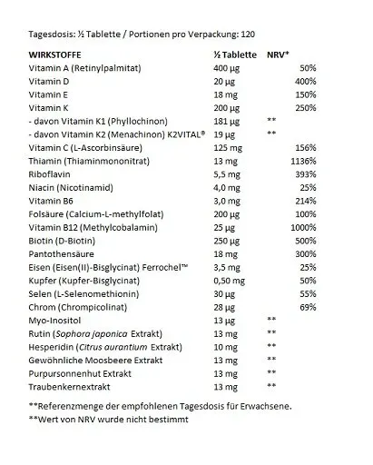 BioTech Multivitamin For Women from organic sources 60 Tabletten - Bild 2