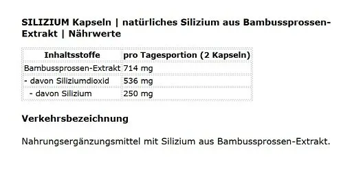 ProFuel Silizium 240 Kapseln - Bild 2