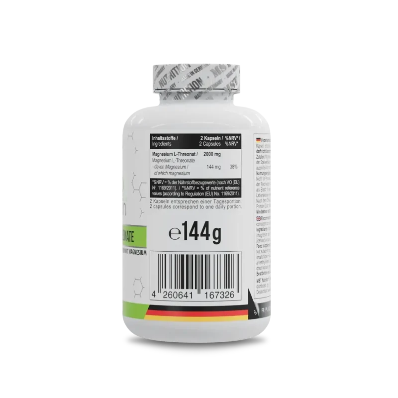 MST - Magnesium L-Threonate Magtein® 1000mg - 120 Kapseln - Bild 2