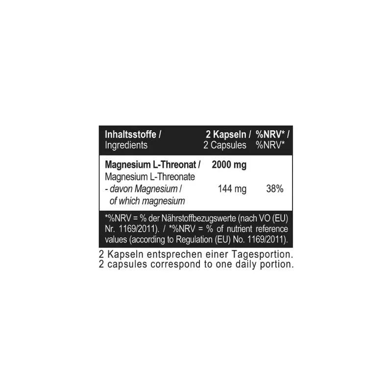 MST - Magnesium L-Threonate Magtein® 1000mg - 120 Kapseln - Bild 4