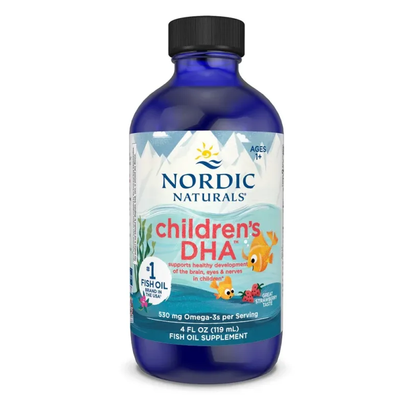 Nordic Naturals Children's DHA Omega 3, Strawberry - 119ml - Bild 1