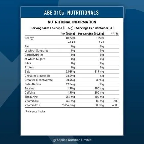 Applied Nutrition A.B.E Ultimate Pre 315g - Bild 0