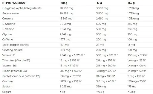 Nutrend N1 Preworkout NEU 10 x 17g PROBEN - Bild 0