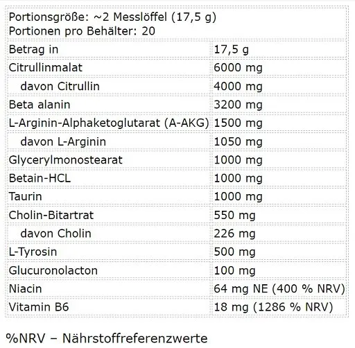 BAD ASS Pump Stim Free 350g - Bild 0