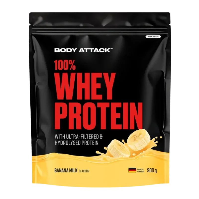 Body Attack 100% Whey Protein 900g - Bild 0