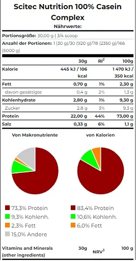 Scitec Casein Complex 920g - Bild 1