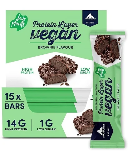 Multipower Vegan Protein Layer Bar 15x 55g - Bild 1