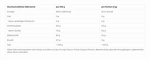 More Nutrition Chunky Flavour 150g - Bild 2