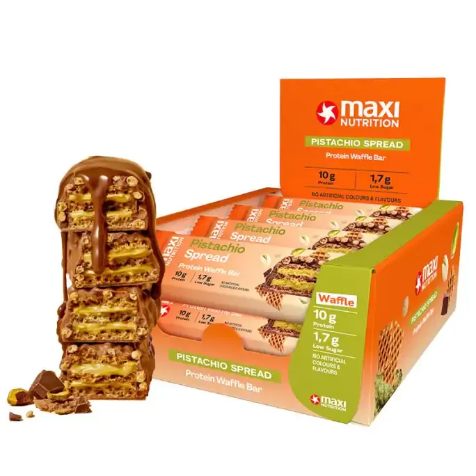 MaxiNutrition Protein Waffle Bar 12x40g - Bild 0