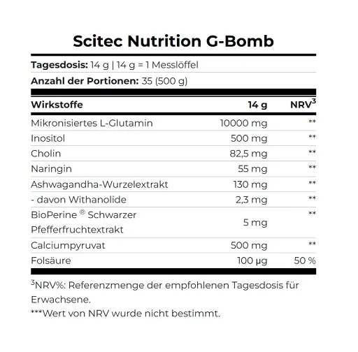 Scitec G-Bomb 500g - Bild 2