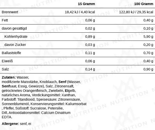 XXL Nutrition Light Sauce 265ml - Bild 2