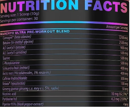 Genius Nutrition - Warcry ULTRA 300g - Bild 2
