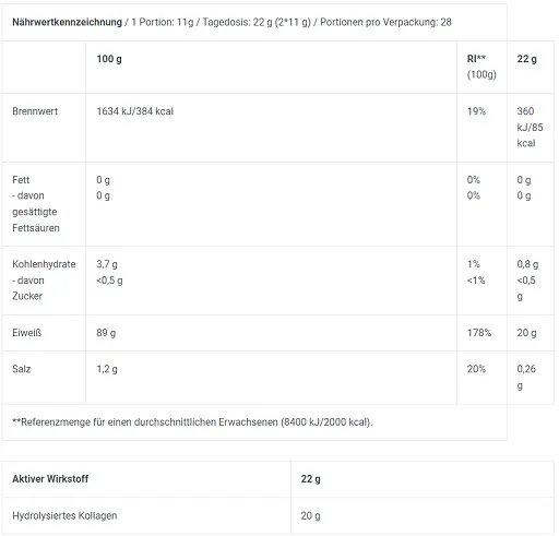 BioTech Clear Collagen 308g - Bild 2