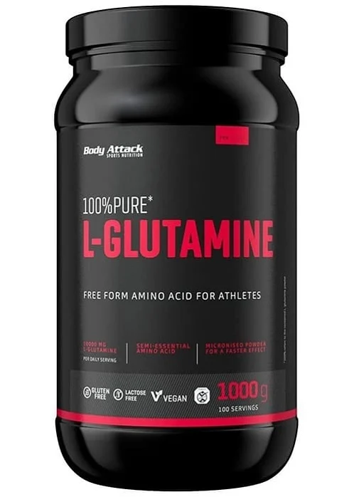 Body Attack Pure L-Glutamine 1kg - Bild 1