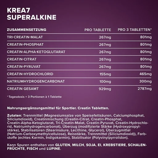 IronMaxx Krea7 Superalkaline - 90 Tabletten - Bild 2