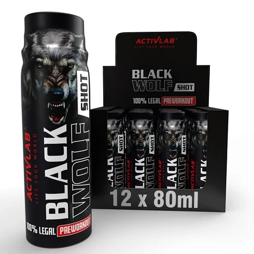 Activlab Black Wolf Preworkout Shot forest fruits 12 x 80ml - Bild 1
