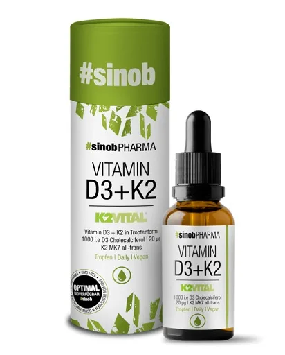 Sinob Vitamin D3 + K2 Tropfen 10ml - Bild 1
