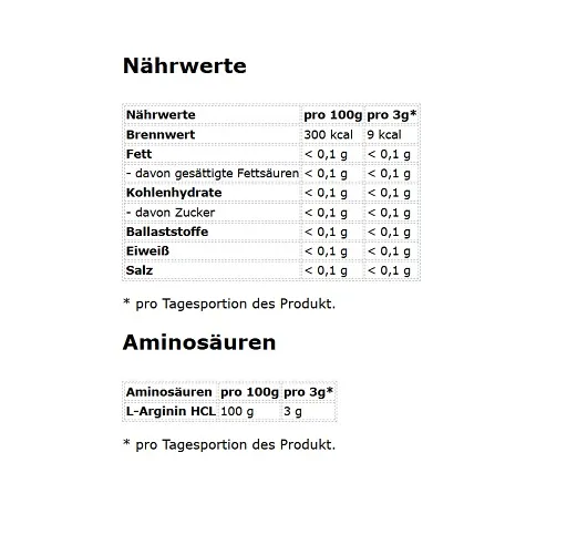 NNT Arginin 210g - Bild 2