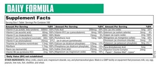 Universal Daily Formula 100 Tab. - Bild 2