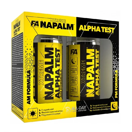 FA Nutrition NAPALM Alpha Test (AM PM Formula) 2x 120 Tabl. - Bild 1