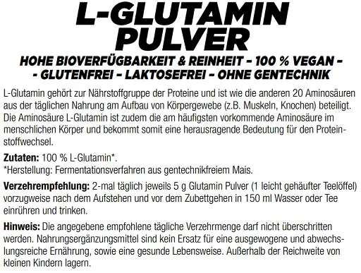 MySupps Glutamine 500g - Bild 2