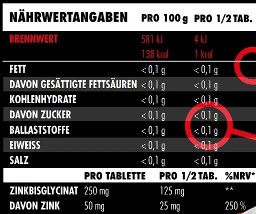 Big Zone Zink Bisglycinat 150 Tabletten - Bild 2