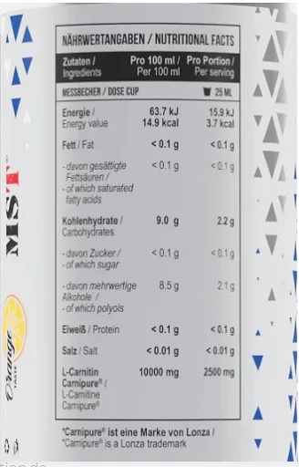 MST - L-Carnitine Carnipure 100 000 Orange 1000 ml - Bild 2