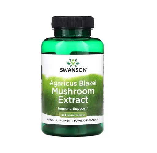 Swanson Agaricus Blazei Pilzextrakt - 500 mg 90 Kapseln - Bild 1