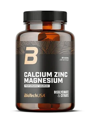 BioTech Calcium Zinc Magnesium from organic sources 90 Tabletten - Bild 1