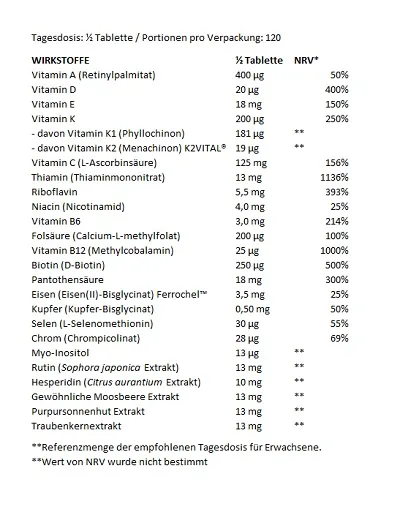 BioTech Multivitamin For Women from organic sources 60 Tabletten - Bild 2