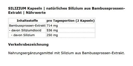 ProFuel Silizium 240 Kapseln - Bild 2
