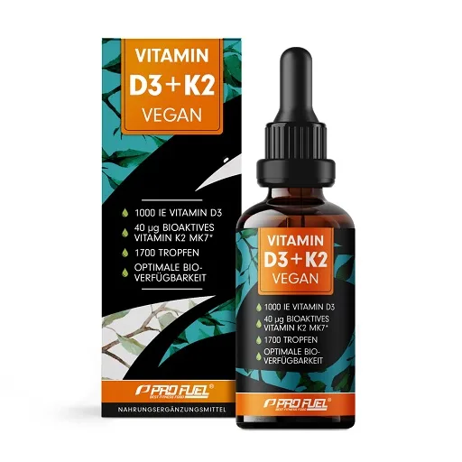ProFuel Vitamin D3 + K2 Tropfen 1700 Tropfen (50 ml) - Bild 1