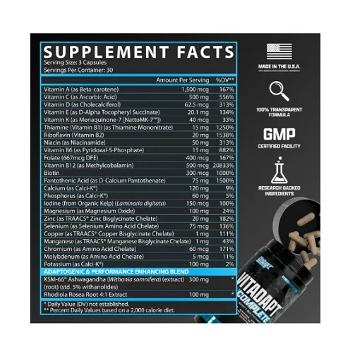 Nutrex Vitadapt Complete 90 Kapseln - Bild 2