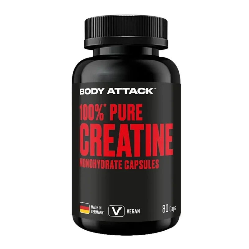 Body Attack 100% Pure Creatine 80 Kapseln - Bild 1