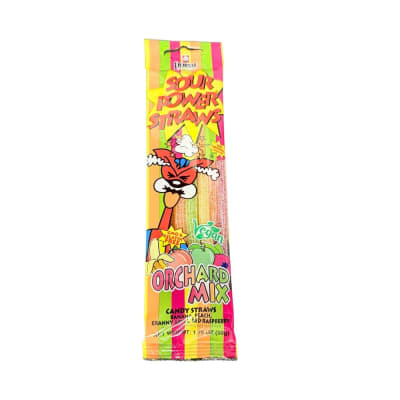 Sour Power Straws 12/24ct ORCHARD MIX