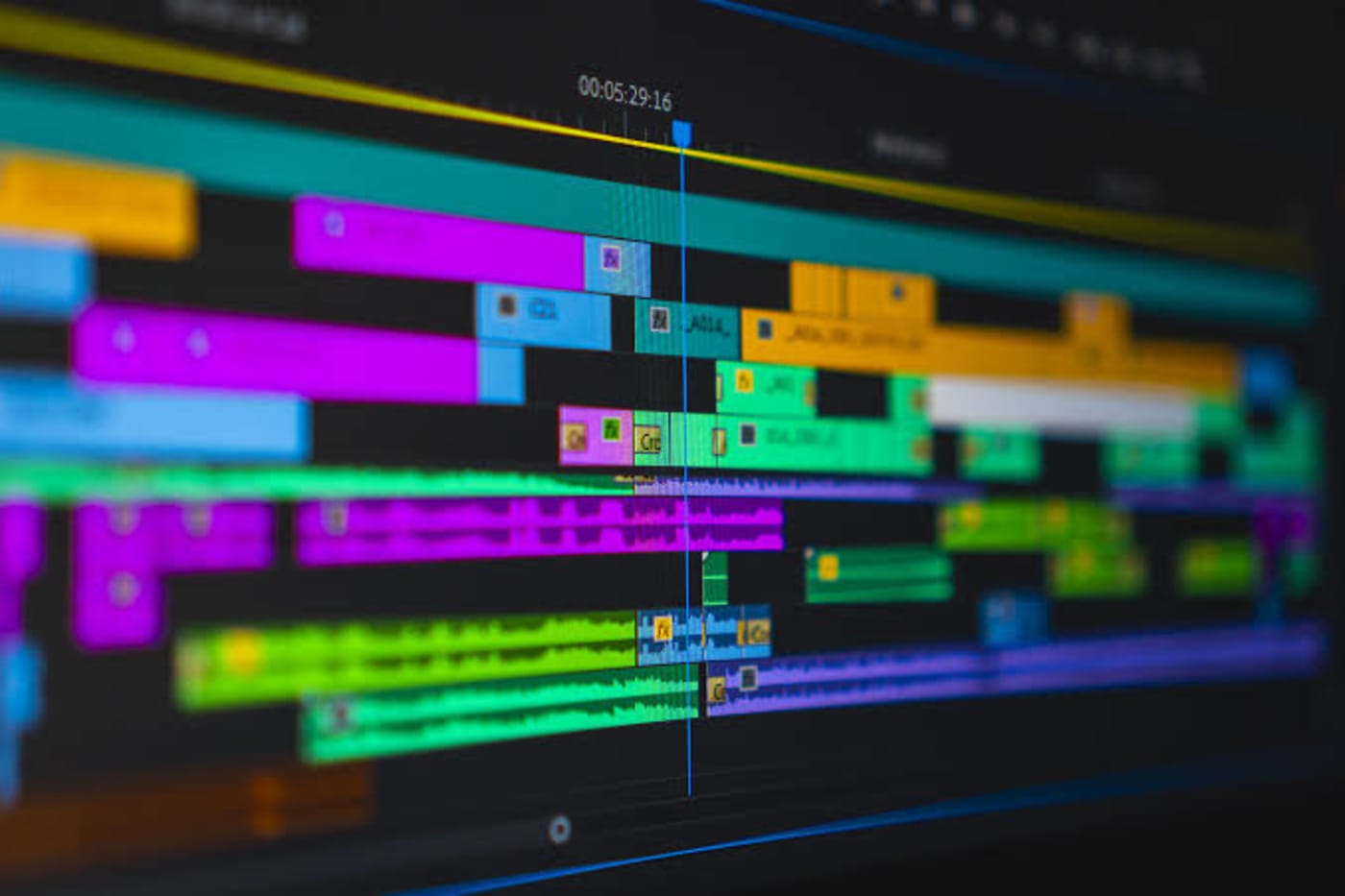 Multi-track edit reference from an Aaroh Media sequence