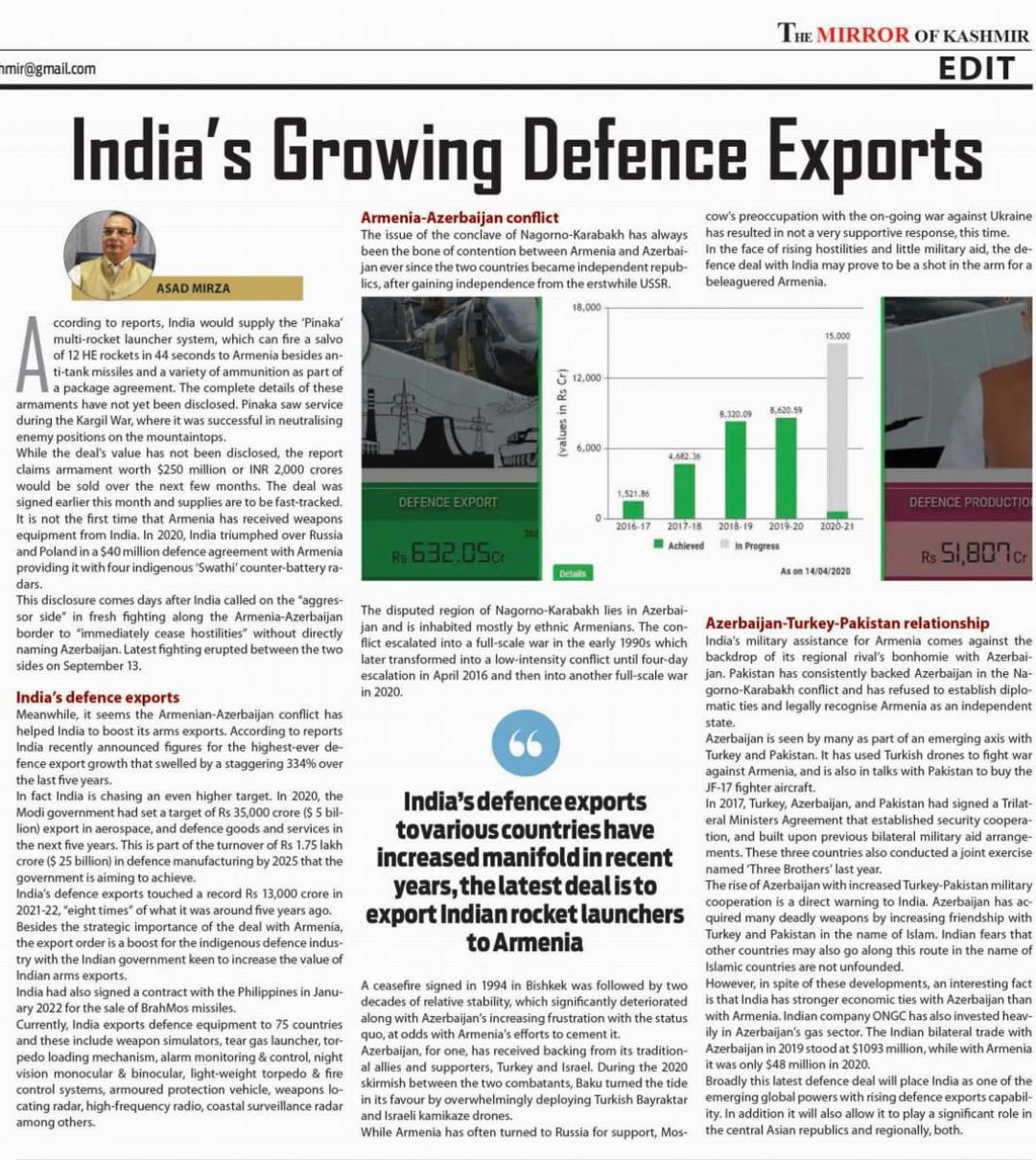 India's Growing Defence Exports