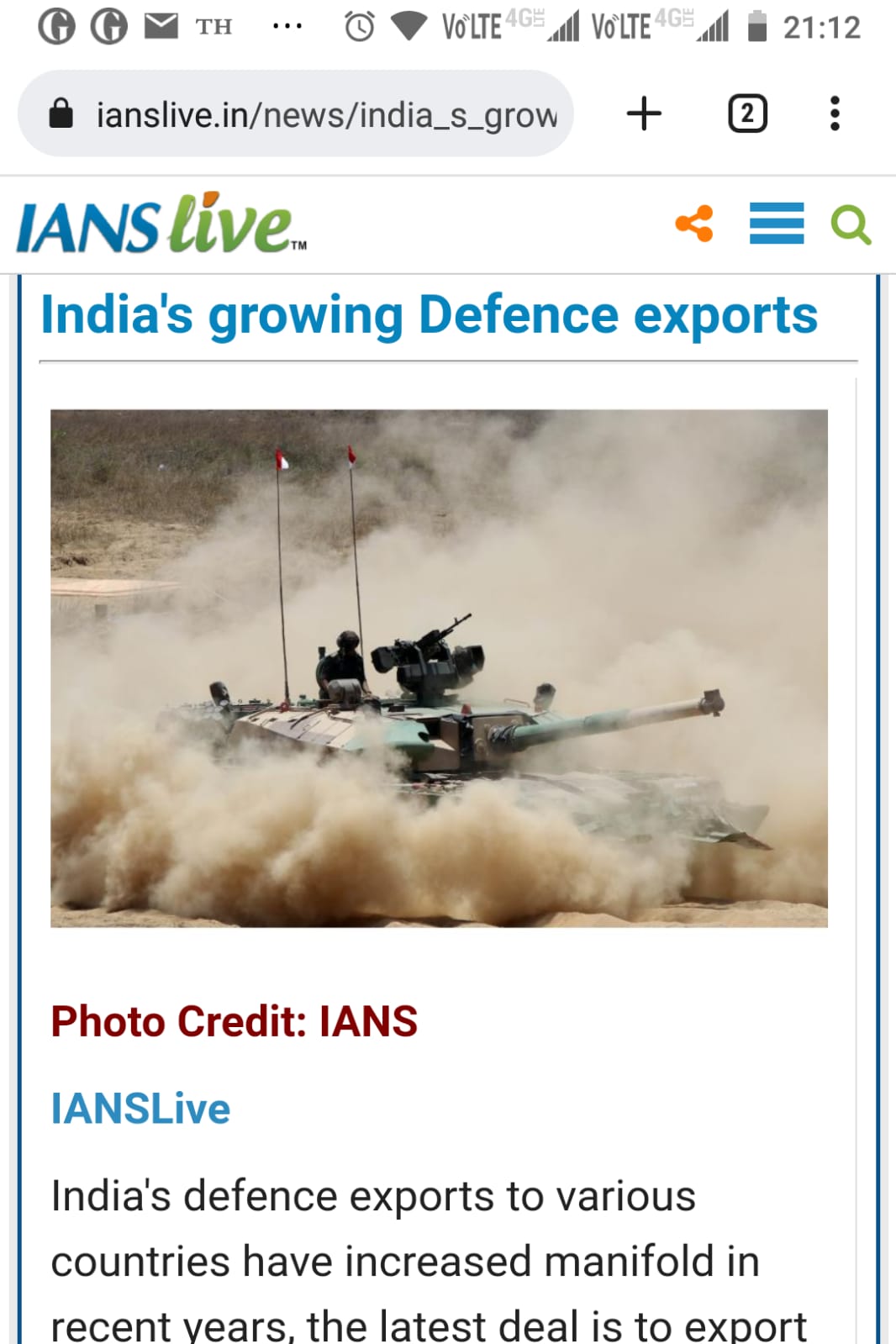 India's Growing Defence Exports