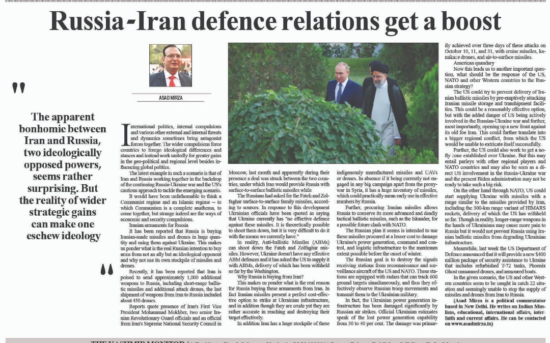 Russian-Iran Defence Relations Gets a Boost (2)