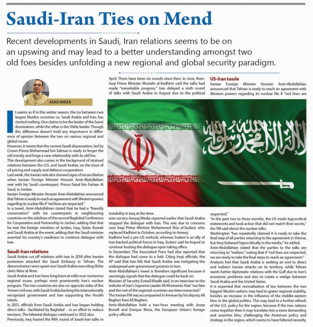 Saudi-Iran ties on the Mend (2)