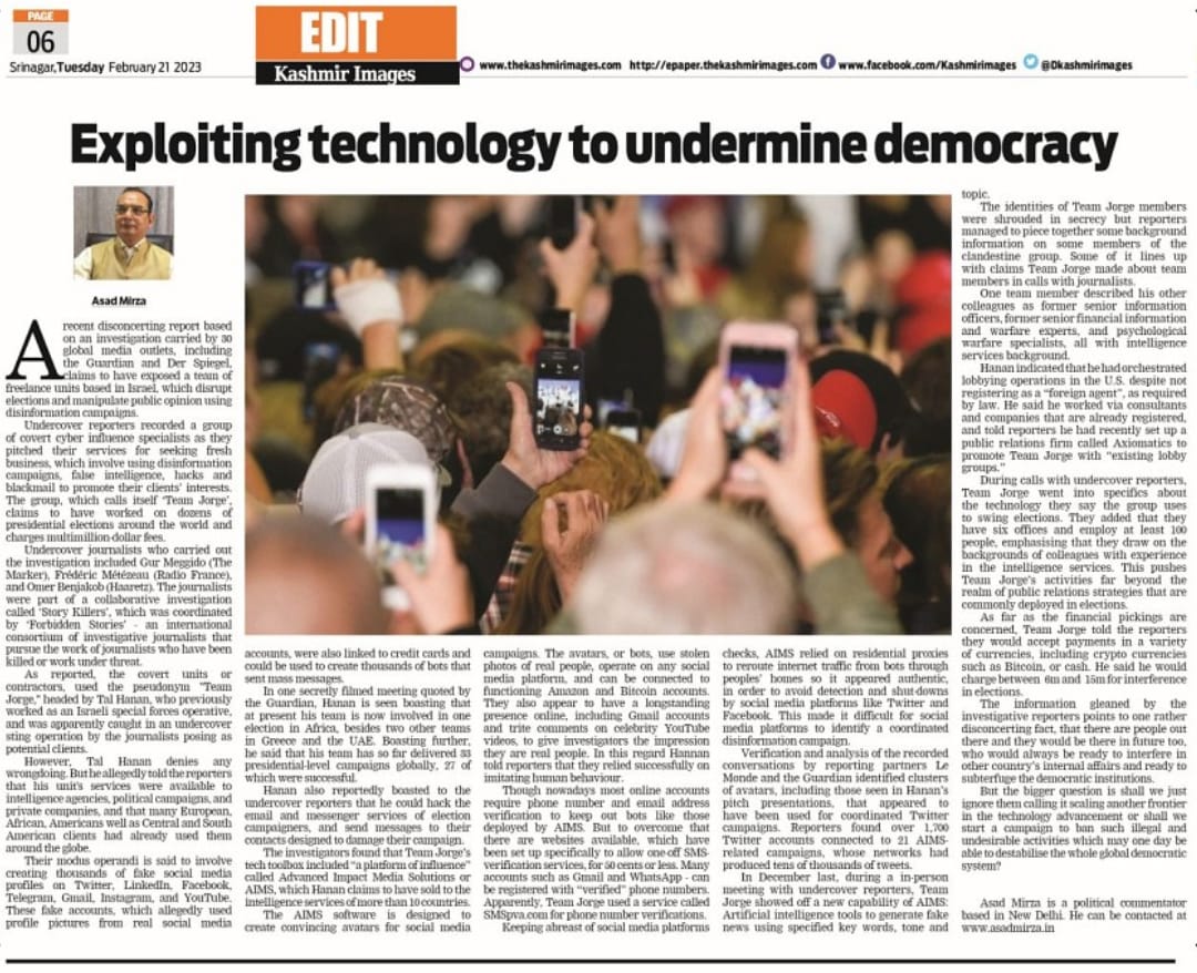 Exploiting Technology To Undermine Democracy (1)