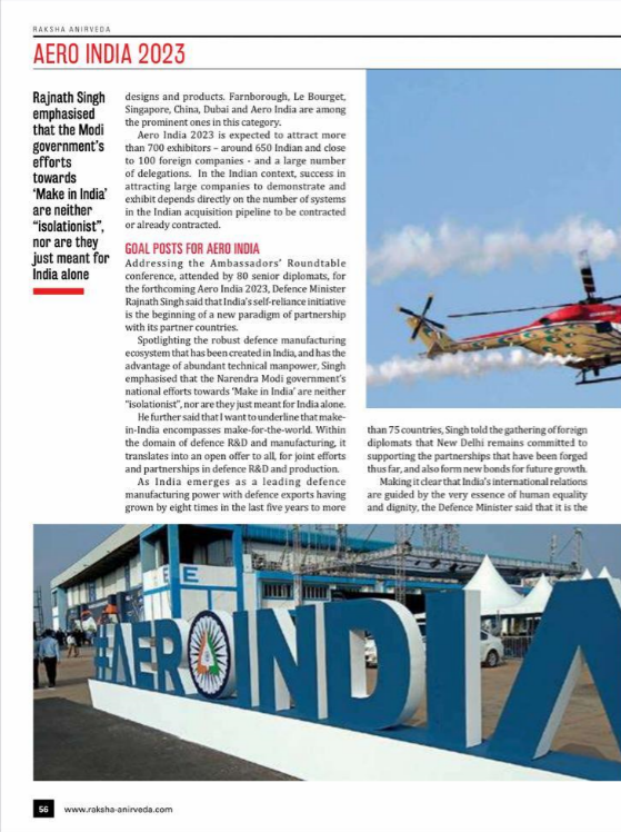 Newspaper clipping: Aero India, Time To Take Stock