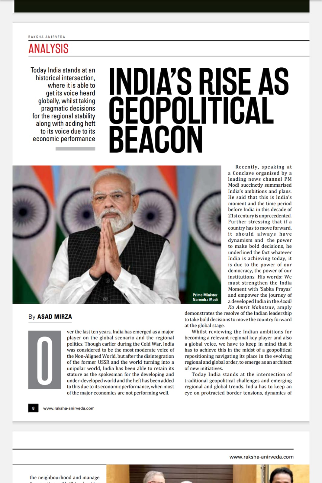 Newspaper clipping: Aero India 2023: A Reality Check (7)