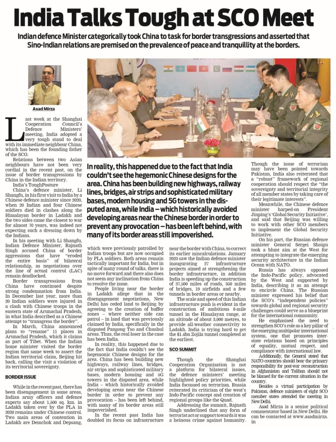 India Talks Tough at SCO Meet (3)