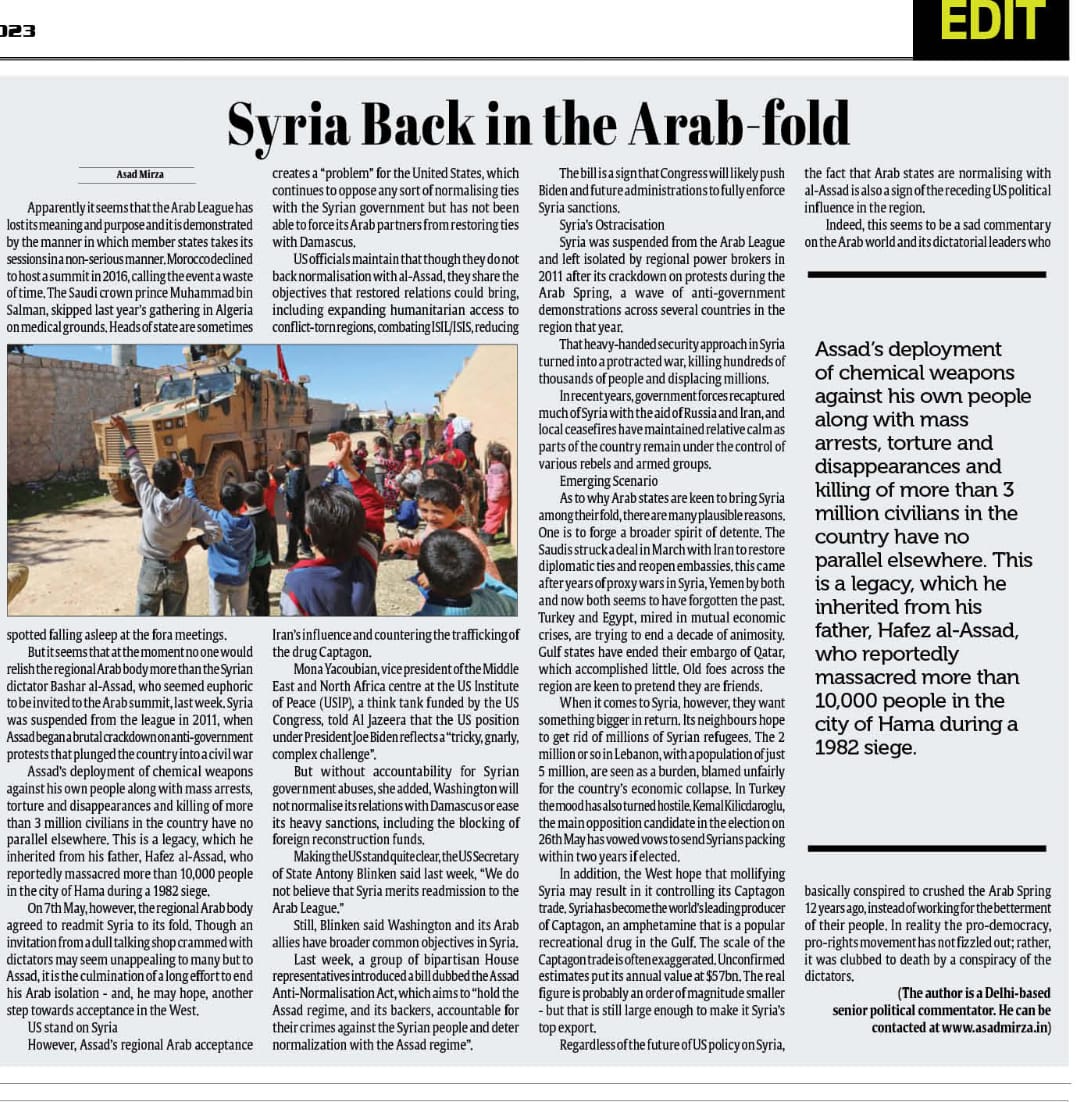 Syria Back in the Arab-fold (7)